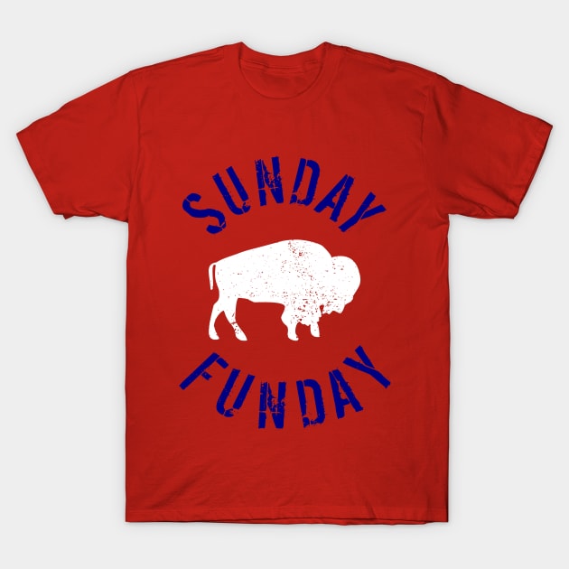 Buffalo Football Sunday Funday T-Shirt by LaurenElin